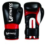 Pro Venom Cow Hide Leather Gloves 16oz Black Red White